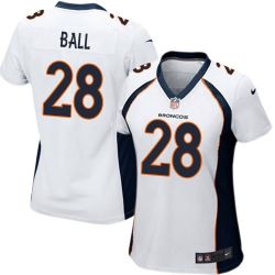 Cheap Montee Ball Broncos Women Jersey From China White Game #28