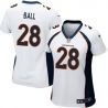Cheap Montee Ball Broncos Women Jersey From China White Game #28