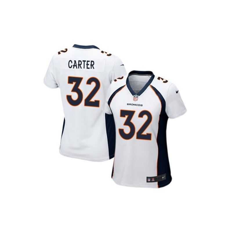Cheap Tony Carter Broncos Women Jersey From China White Game #32