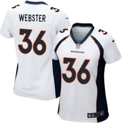 Cheap Kayvon Webster Broncos Women Jersey From China White Game #36