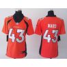 Cheap TJ Ward Broncos Women Jersey From China Orange Game #43