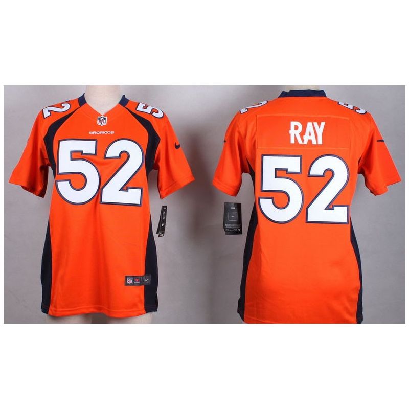 Cheap Shane Ray Broncos Women Jersey From China Orange Game #52