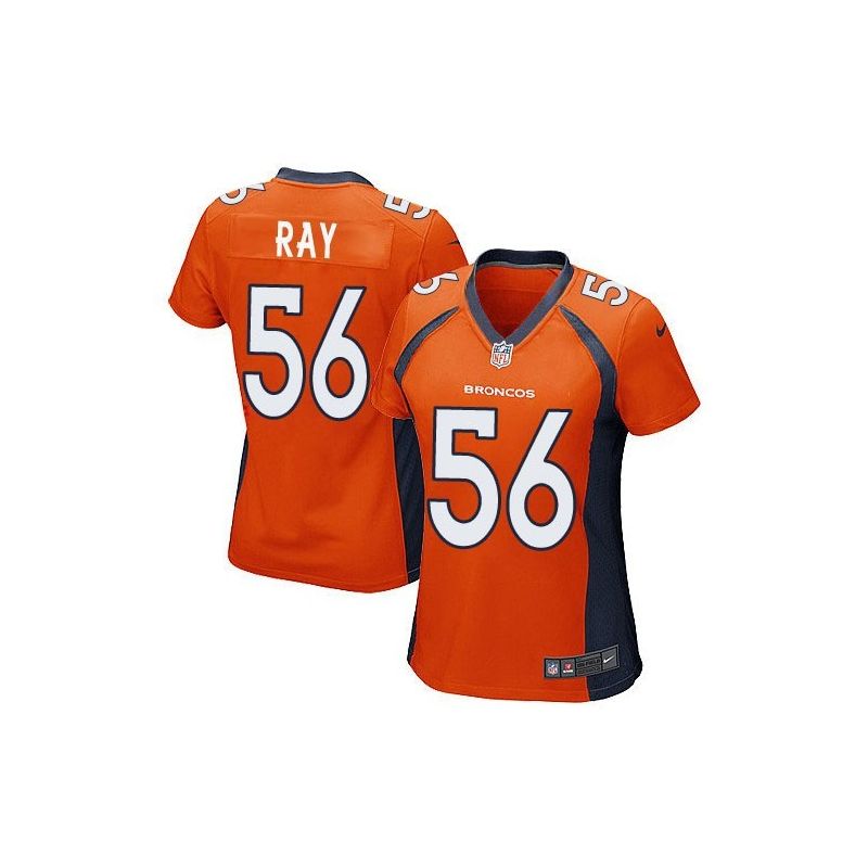Cheap Shane Ray Broncos Women Jersey From China Orange Game #56