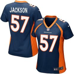 Cheap Tom Jackson Broncos Women Jersey From China Blue Game #57