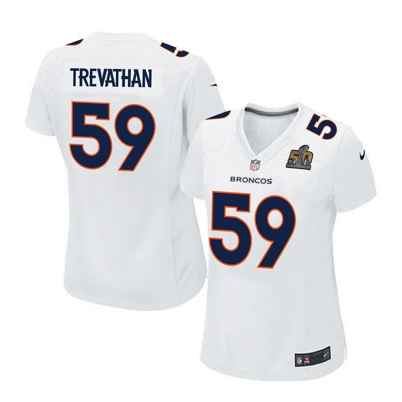 Cheap Danny Trevathan Broncos Women Jersey From China White-Super-Bowl-50-Game-Event Game #59