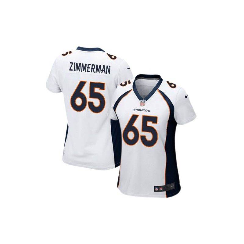 Cheap Gary Zimmerman Broncos Women Jersey From China White Game #65