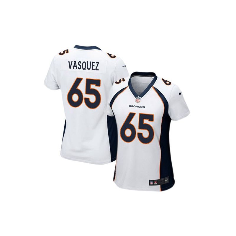 Cheap Louis Vasquez Broncos Women Jersey From China White Game #65