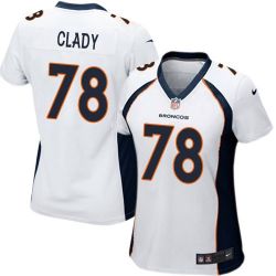 Cheap Ryan Clady Broncos Women Jersey From China White Game #78