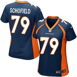 Cheap Michael Schofield Broncos Women Jersey From China Blue Game #79