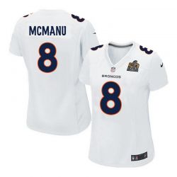 Cheap Brandon McManus Broncos Women Jersey From China White-Super-Bowl-50-Game-Event Game #8