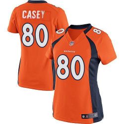 Cheap James Casey Broncos Women Jersey From China Orange Game #80