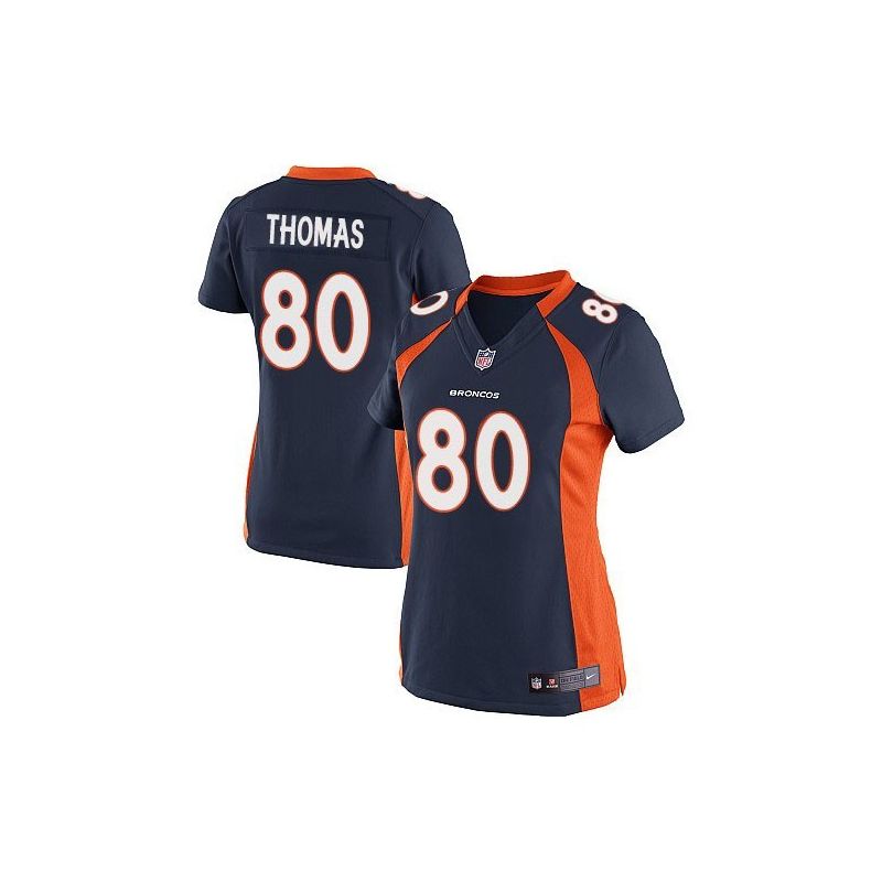 Cheap Julius Thomas Broncos Women Jersey From China Blue Game #80
