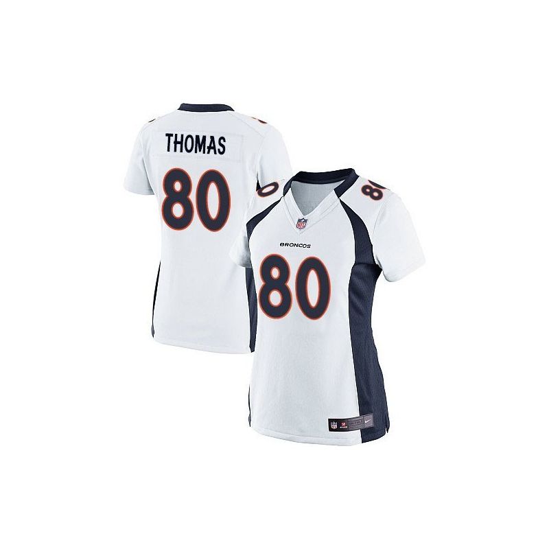 Cheap Julius Thomas Broncos Women Jersey From China White Game #80