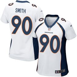 Cheap Antonio Smith Broncos Women Jersey From China White Game #90