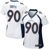 Cheap Antonio Smith Broncos Women Jersey From China White Game #90