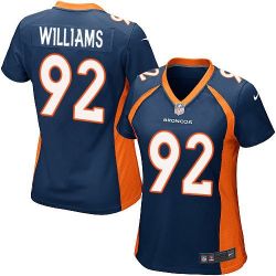 Cheap Sylvester Williams Broncos Women Jersey From China Blue Game #92