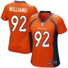 Cheap Sylvester Williams Broncos Women Jersey From China Orange Game #92