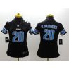 Cheap Barry Sanders Lions Women Jersey From China Black Game #20