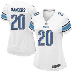 Cheap Barry Sanders Lions Women Jersey From China White Game #20
