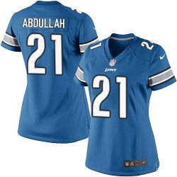 Cheap Ameer Abdullah Lions Women Jersey From China Blue Game #21