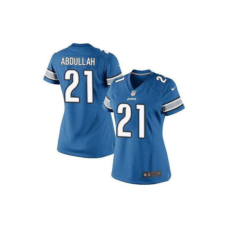 Cheap Ameer Abdullah Lions Women Jersey From China Blue Game #21