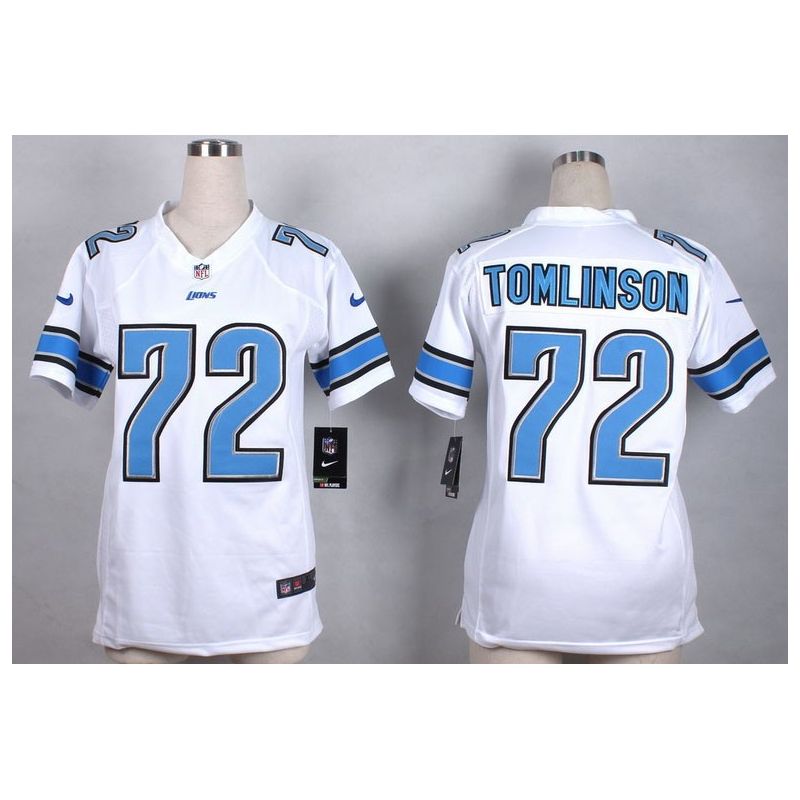 Cheap Laken Tomlinson Lions Women Jersey From China White Game #72