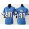 Cheap Gabe Wright Lions Women Jersey From China Blue Game #90