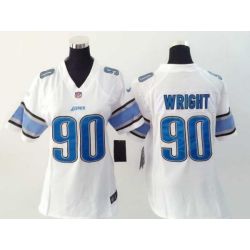 Cheap Gabe Wright Lions Women Jersey From China White Game #90