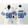 Cheap Gabe Wright Lions Women Jersey From China White Game #90