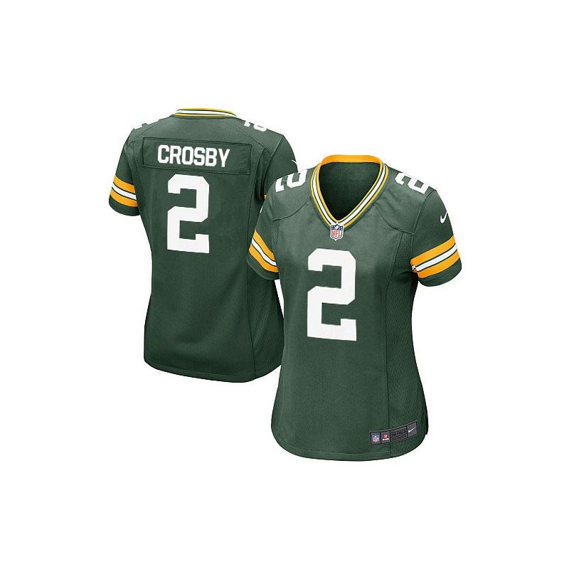 Cheap Mason Crosby Packers Women Jersey From China Green Game #2