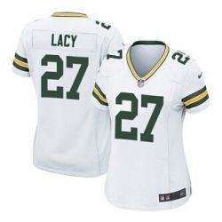 Cheap Eddie Lacy Packers Women Jersey From China White Game #27