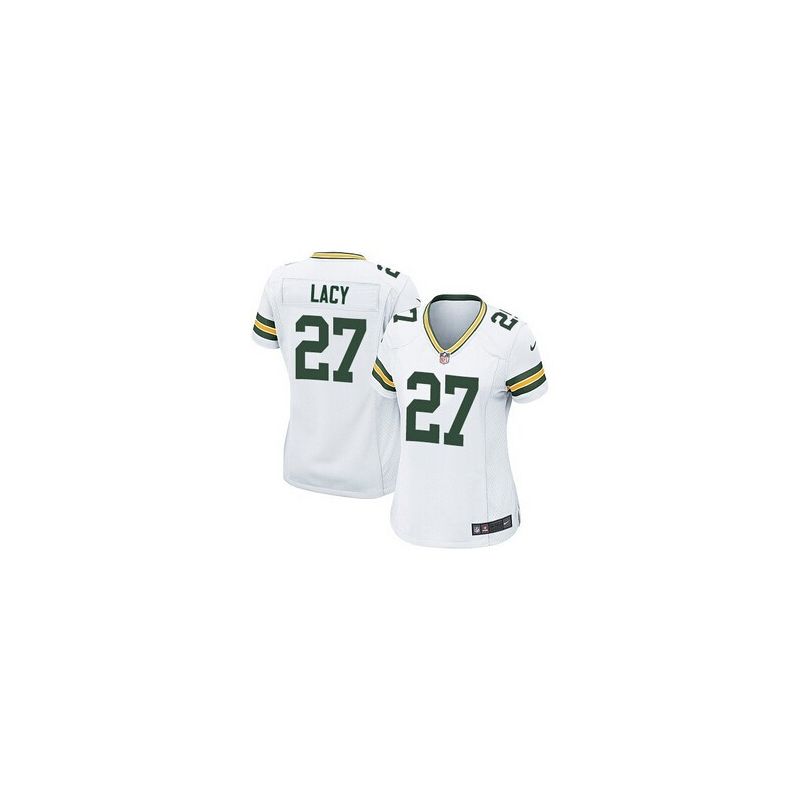 Cheap Eddie Lacy Packers Women Jersey From China White Game #27