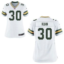 Cheap John Kuhn Packers Women Jersey From China White Game #30