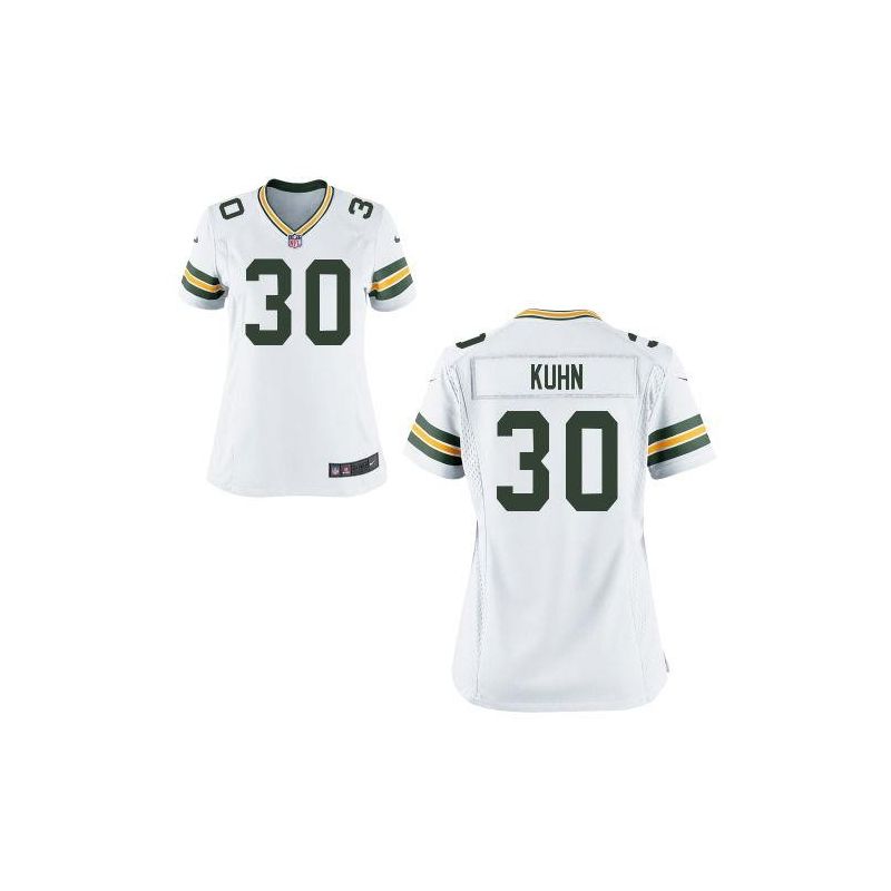 Cheap John Kuhn Packers Women Jersey From China White Game #30