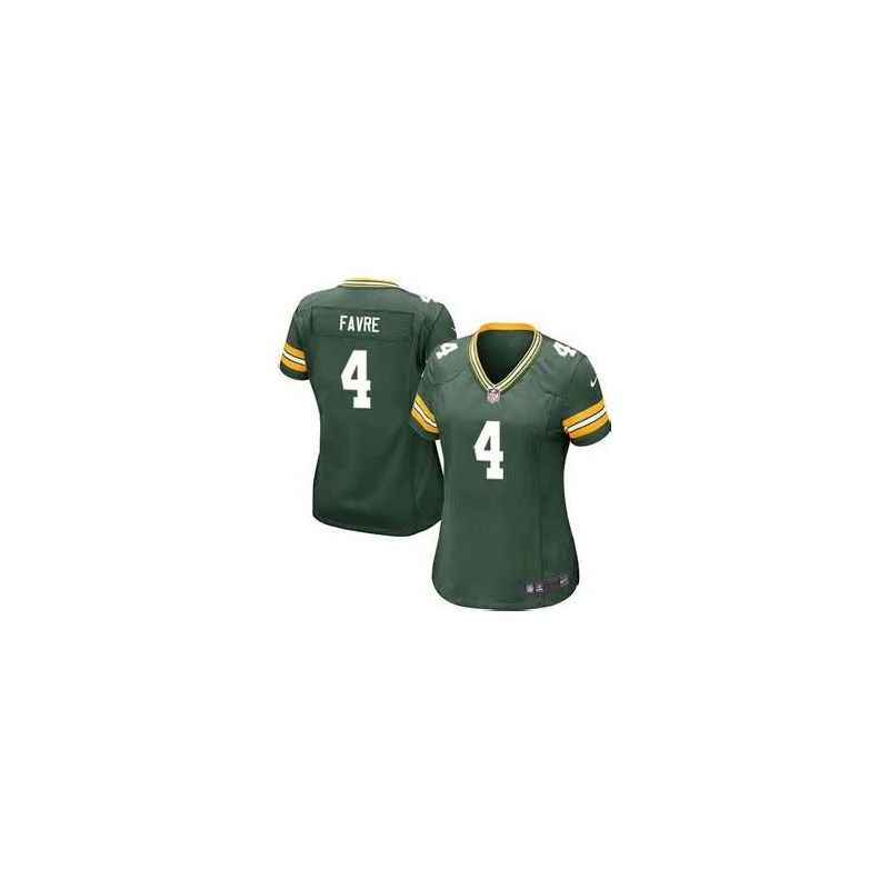 Cheap Brett Favre Packers Women Jersey From China Green Game #4