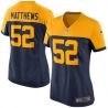 Cheap Clay Matthews Packers Women Jersey From China Navy-Throwback-Alternate Game #52