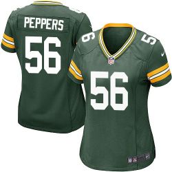 Cheap Julius Peppers Packers Women Jersey From China Green Game #56