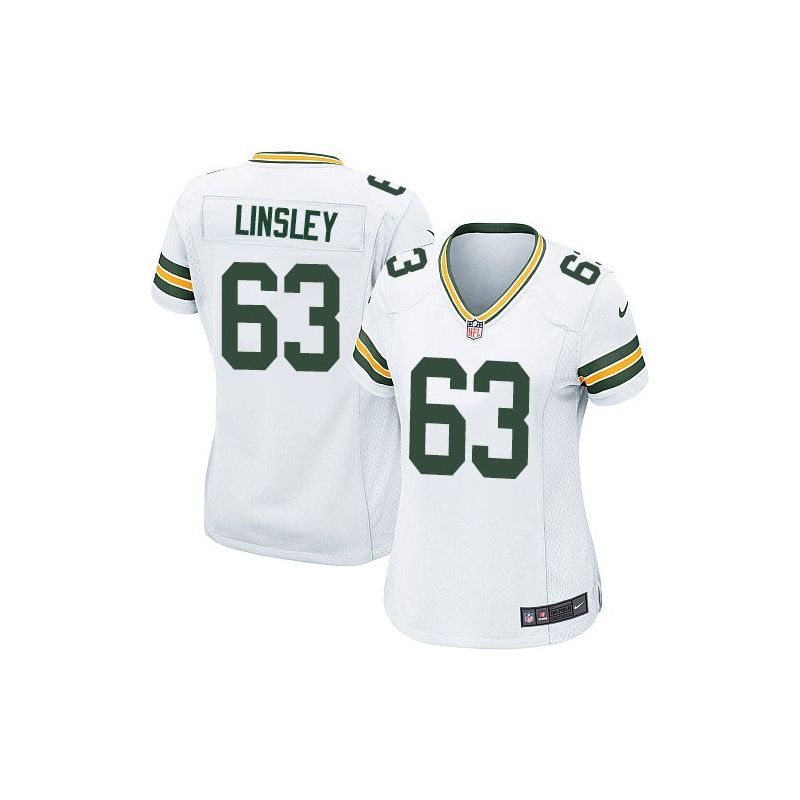 Cheap Corey Linsley Packers Women Jersey From China White Game #63