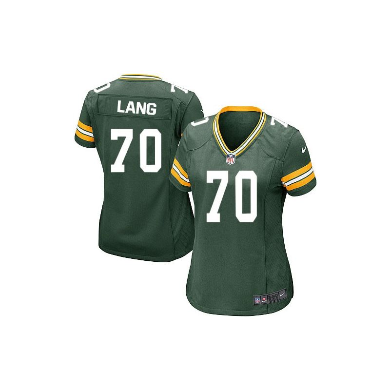 Cheap TJ Lang Packers Women Jersey From China Green Game #70