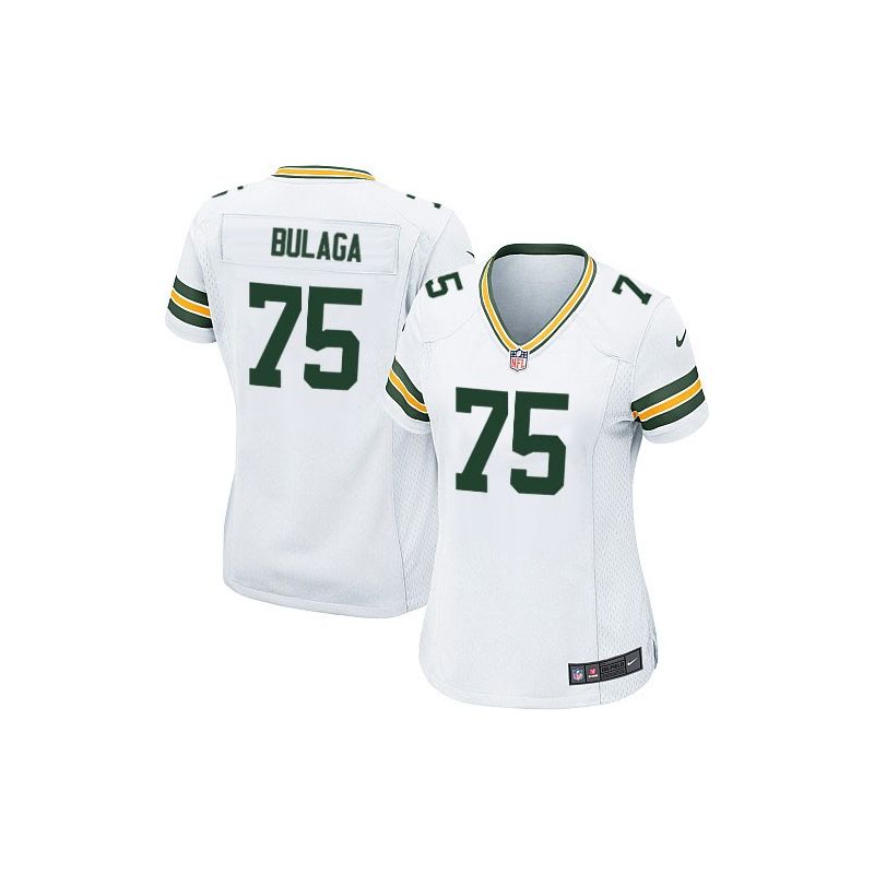 Cheap Bryan Bulaga Packers Women Jersey From China White Game #75