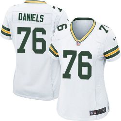 Cheap Mike Daniels Packers Women Jersey From China White Game #76