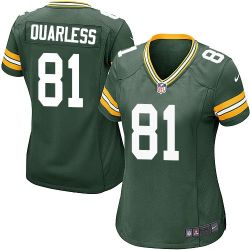 Cheap Andrew Quarless Packers Women Jersey From China Green Game #81