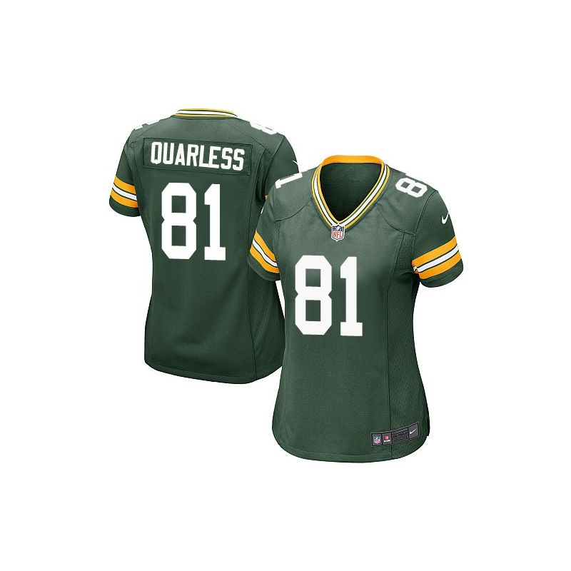 Cheap Andrew Quarless Packers Women Jersey From China Green Game #81