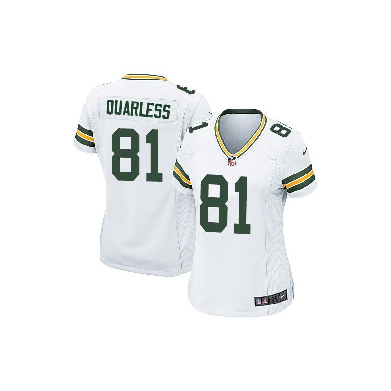 Cheap Andrew Quarless Packers Women Jersey From China White Game #81