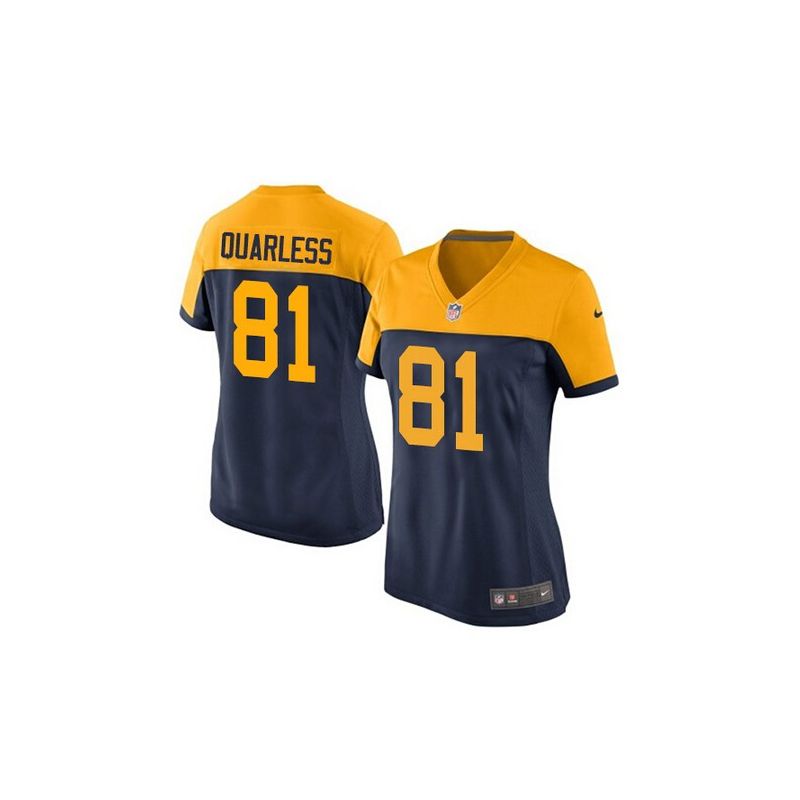 Cheap Andrew Quarless Women Jersey From China Packers Game #81