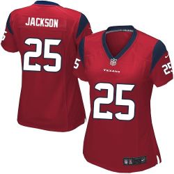 Cheap Kareem Jackson Texans Women Jersey From China Red Game #25