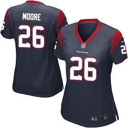 Cheap Rahim Moore Texans Women Jersey From China Blue Game #26