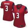 Cheap Tom Savage Texans Women Jersey From China Red Game #3