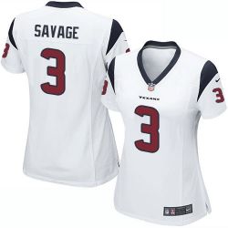 Cheap Tom Savage Texans Women Jersey From China White Game #3