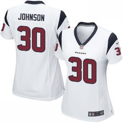 Cheap Kevin Johnson Texans Women Jersey From China White Game #30